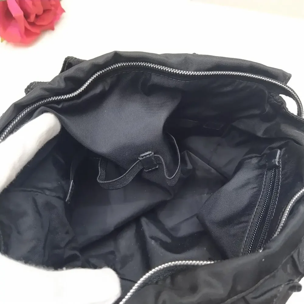 Tumi Black Nylon Zipper Closure Clutch Pouch Wallet